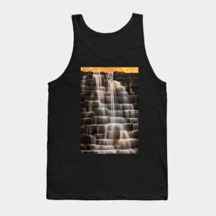 Otter Lake Autumn Waterfalls Tank Top